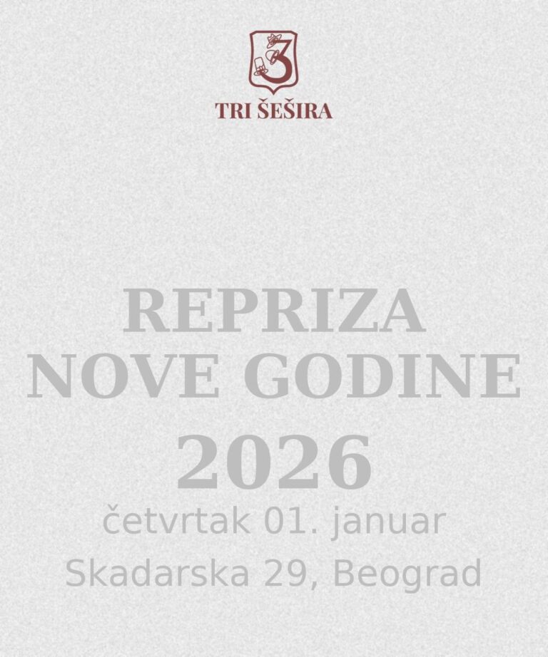 Restoran Tri šešira repriza dočeka Nove godine