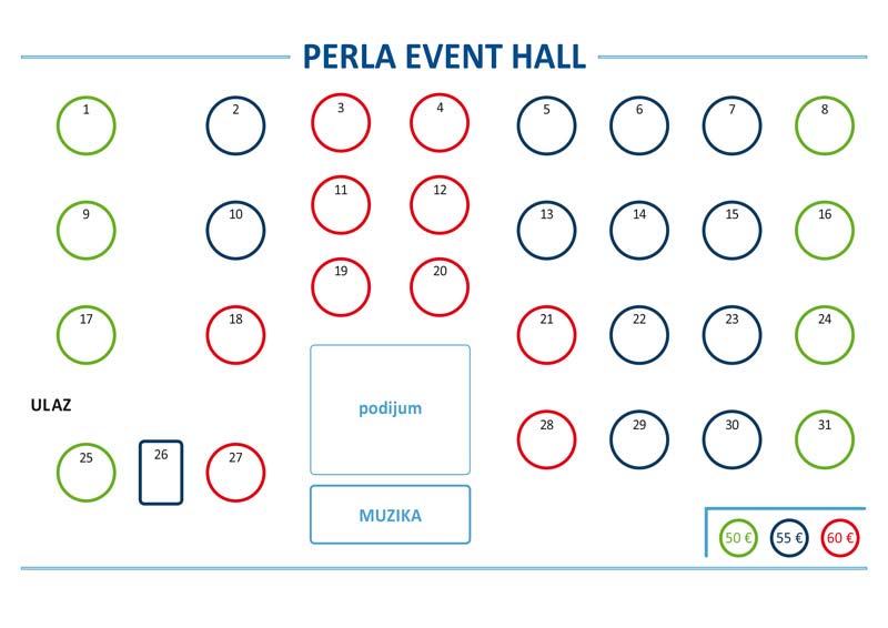 perla event hall nova godina mapa